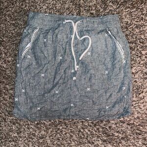 Sonoma Grey and White Mini Skirt